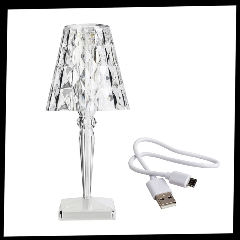 Schreibtischlampe aus Acrylkristall