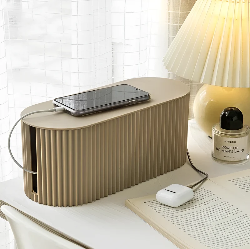 CableNest™ | Kabelbox mit Deckel – Ordentliche Ladestation für Zuhause