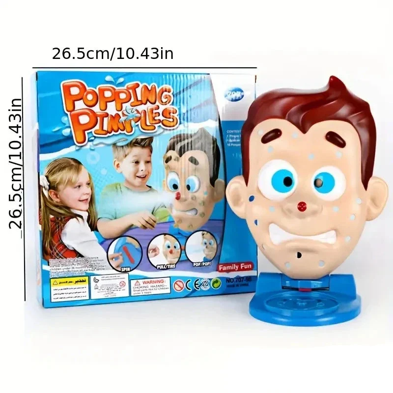 Wassersprüh-Pickel-Popping-Spiel – Lustiges Familienspiel für Kinder, Anti-Stress-Gesichts-Quetsch-Herausforderung, interaktives Eltern-Kind-Spielzeug