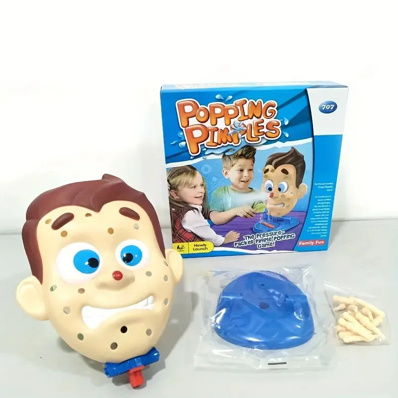 Wassersprüh-Pickel-Popping-Spiel – Lustiges Familienspiel für Kinder, Anti-Stress-Gesichts-Quetsch-Herausforderung, interaktives Eltern-Kind-Spielzeug