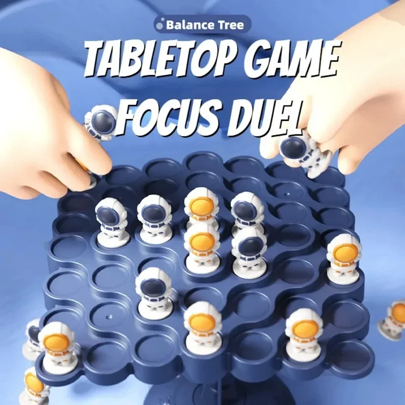 Familienspaß-Tischspiele-Set – IQ-förderndes Roulette, Stapelsteine & Schach für Kinder, perfekt für Partys & Balance-Herausforderungen