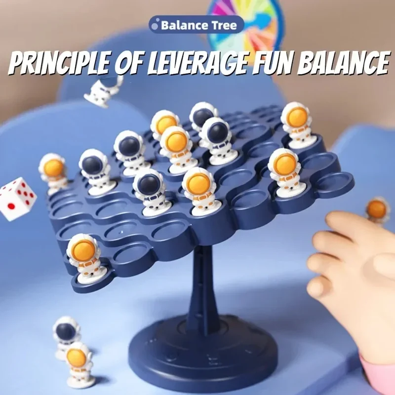 Familienspaß-Tischspiele-Set – IQ-förderndes Roulette, Stapelsteine & Schach für Kinder, perfekt für Partys & Balance-Herausforderungen