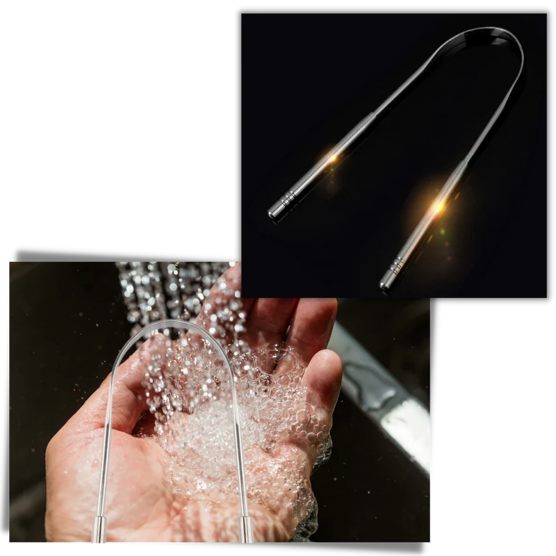 Zungenreiniger aus Edelstahl