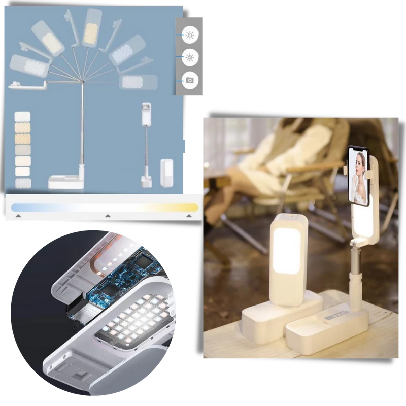 Smartphone-Halterung mit integriertem Bluetooth-Licht-Kit