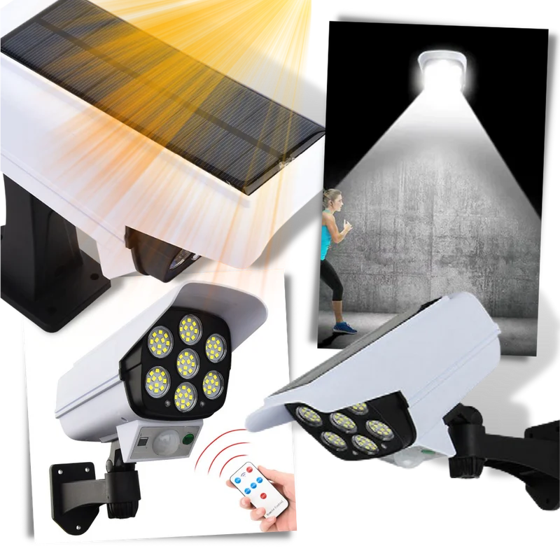 Solarbetriebene LED-Lampe mit Bewegungssensor