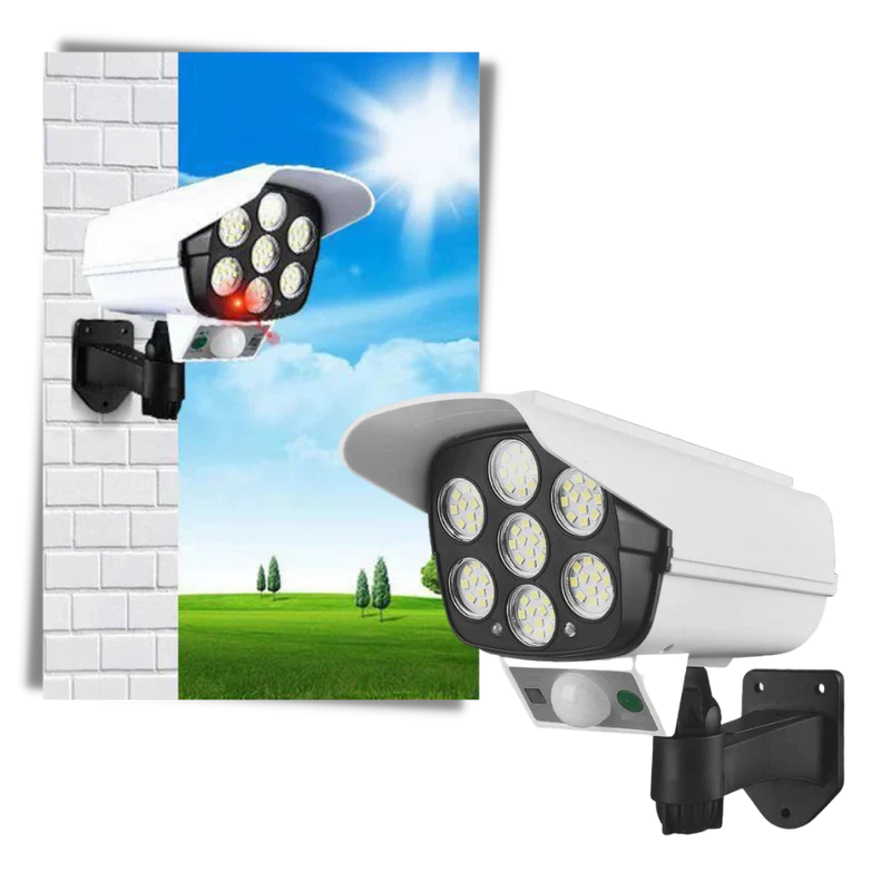 Solarbetriebene LED-Lampe mit Bewegungssensor