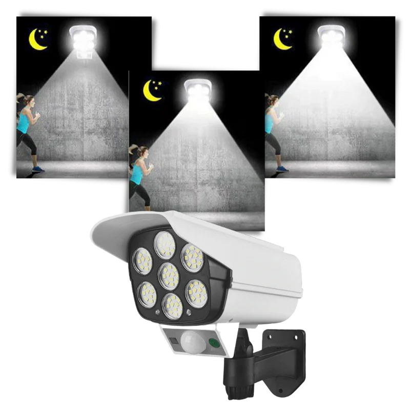 Solarbetriebene LED-Lampe mit Bewegungssensor