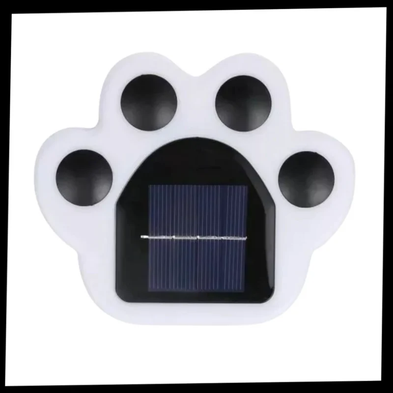 Solar-Pfotenabdruck-Wegleuchte