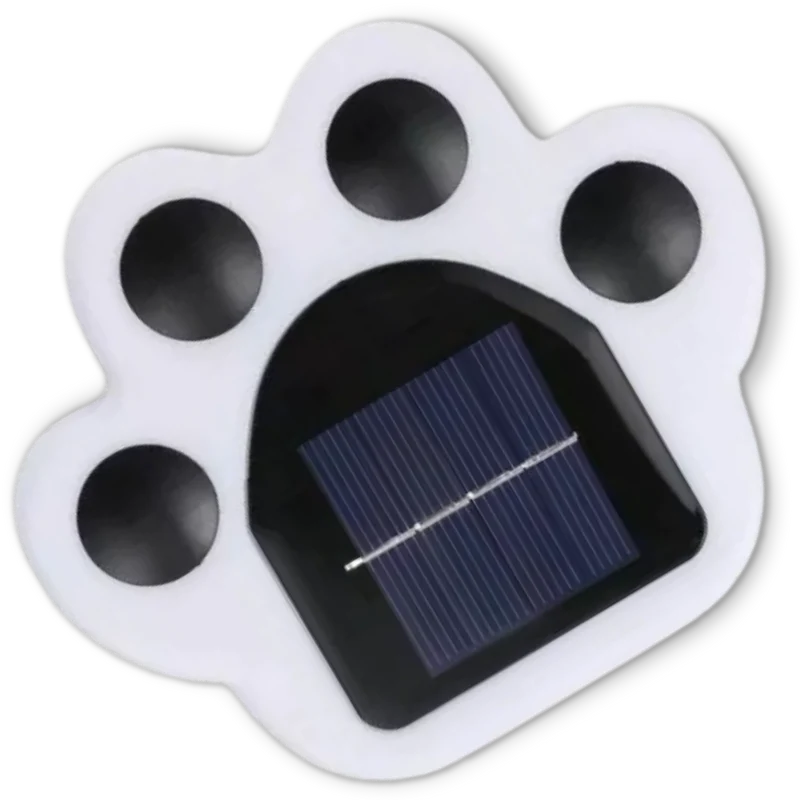 Solar-Pfotenabdruck-Wegleuchte