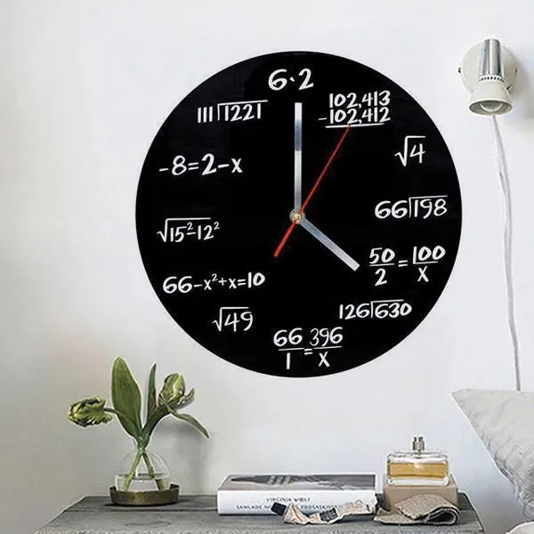 Skanto Equations Wanduhr
