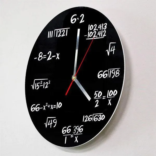 Skanto Equations Wanduhr