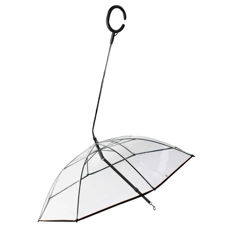 Transparente Hunde-Regenschirmleine