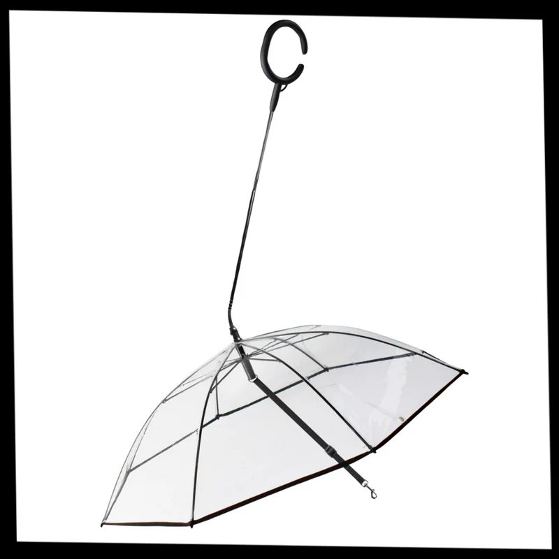 Transparente Hunde-Regenschirmleine