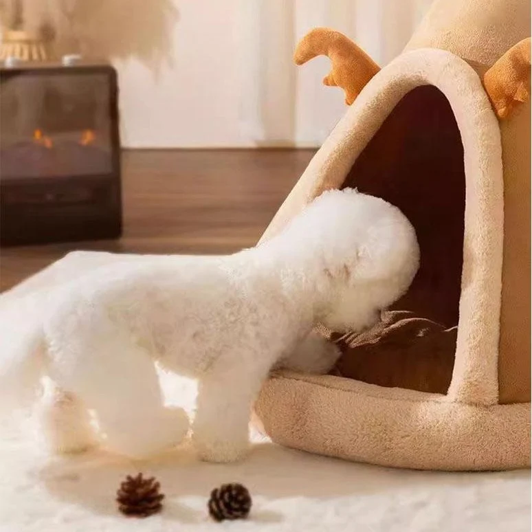 Gemütliches Zelt-Hundebett