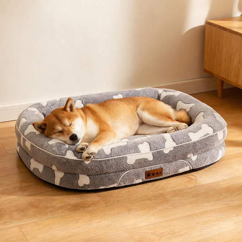 Plüsch Herzmuster-Hundebett