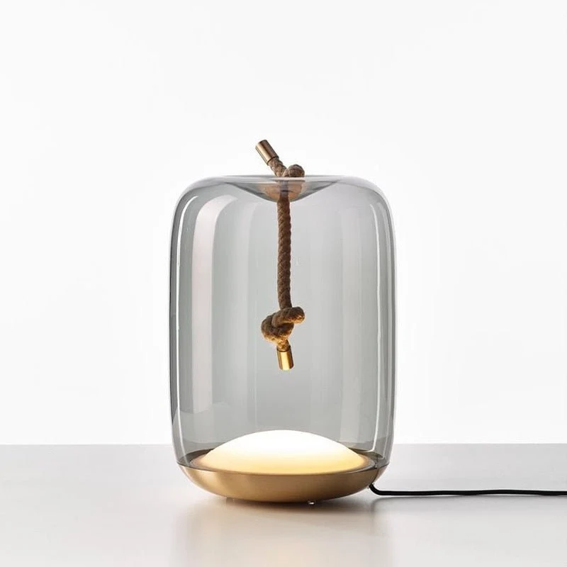 Skanto Knot Glas-Trommel-Tischleuchte