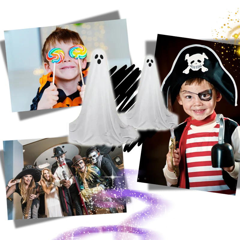 Gruselige Halloween-Geisterlichter