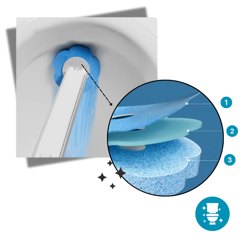 Einweg-Toilettenbürste für effektive Reinigung