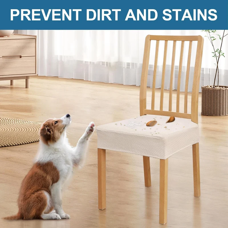 2+2 GRATIS | SeatShield™ | Elastische Jacquard-Stuhlhussen für stilvollen Schutz & perfekte Passform