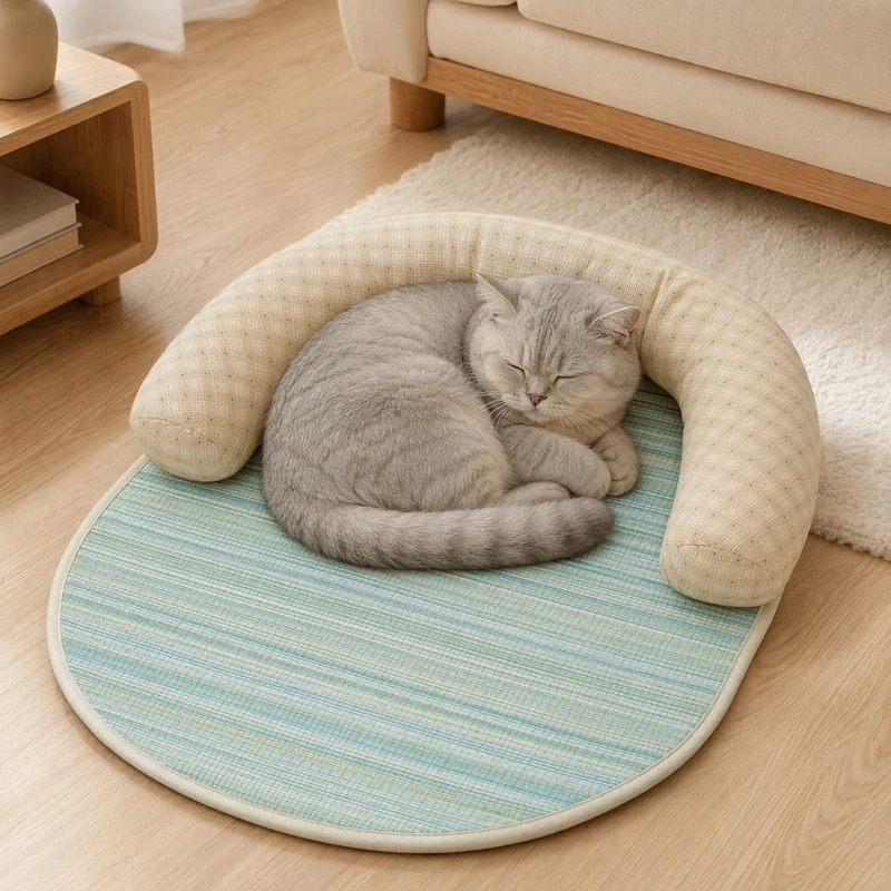 Gemütliches gepunktetes Nest-Hundebett