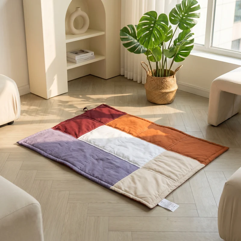 Bequemes gestepptes Hundebett