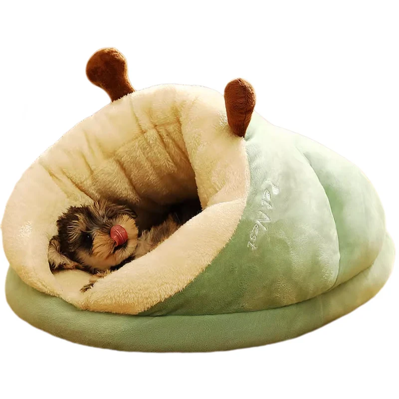 Plüsch-Hundebett mit Tiermotiv und Versteck