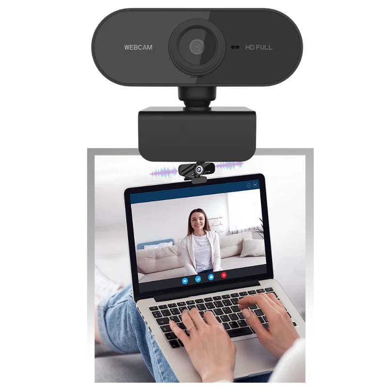 Drehbare 1080p HD USB-Webcam mit Mikrofon