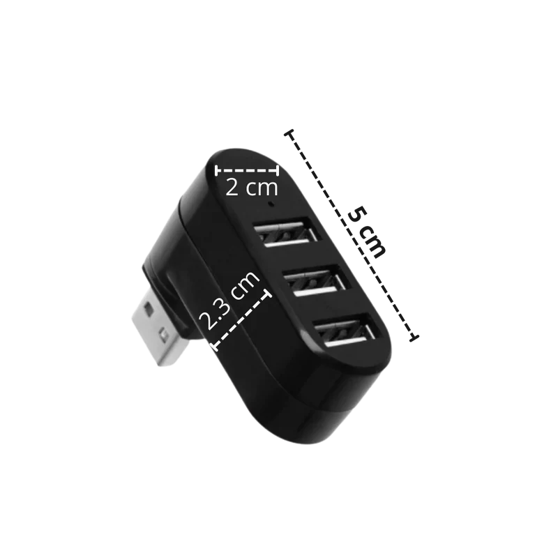Drehbarer Multi-Port USB-Adapter
