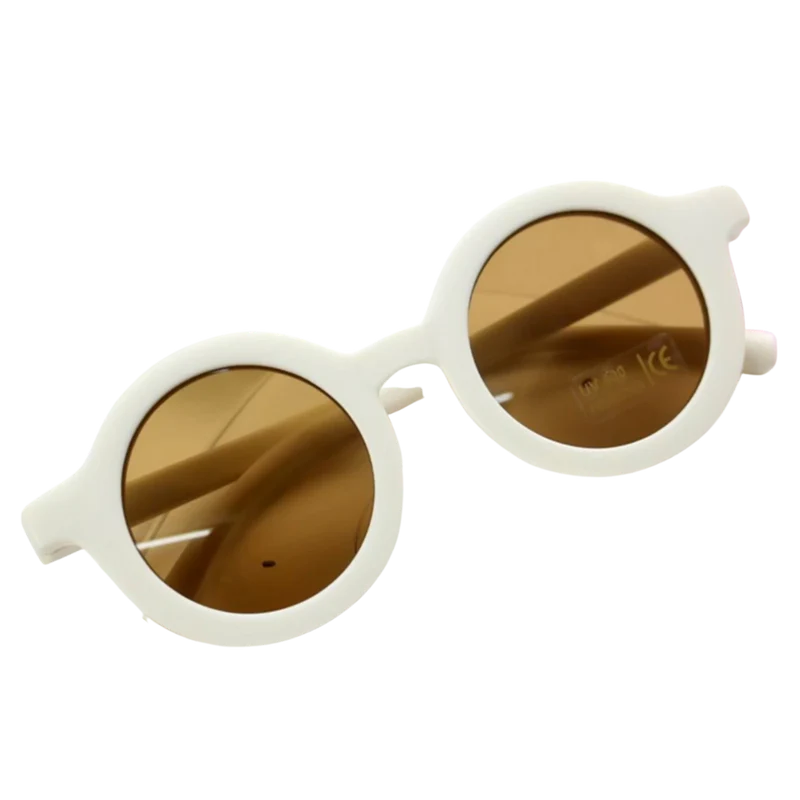 Runde Vintage-Sonnenbrille für Kinder von 1-5 Jahren