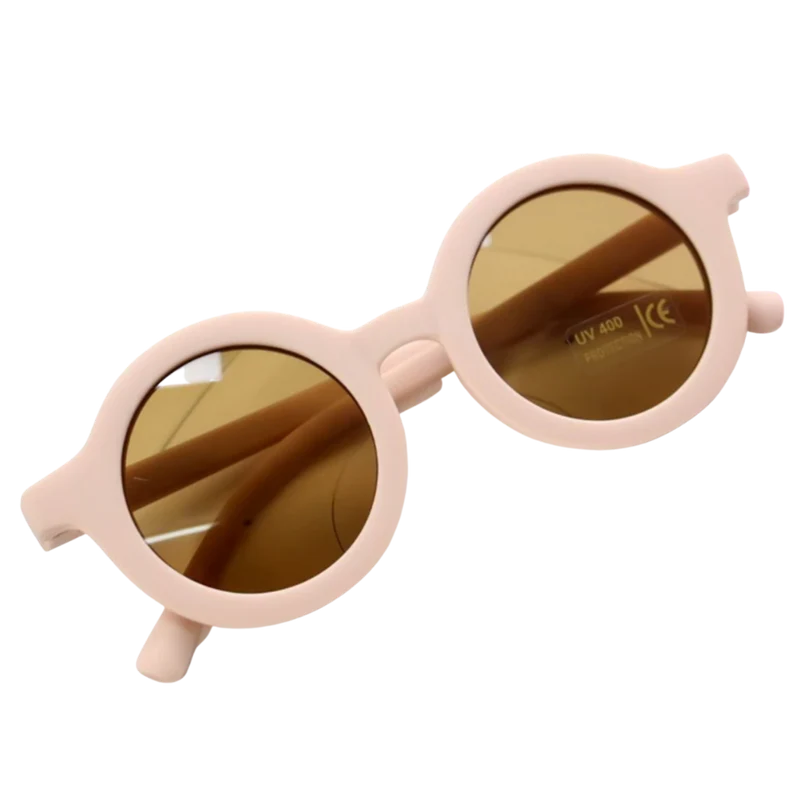 Runde Vintage-Sonnenbrille für Kinder von 1-5 Jahren