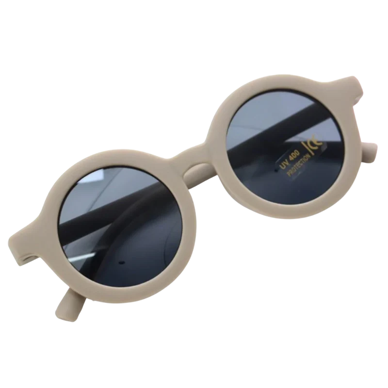 Runde Vintage-Sonnenbrille für Kinder von 1-5 Jahren