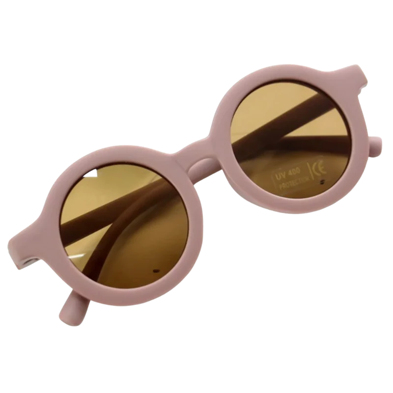 Runde Vintage-Sonnenbrille für Kinder von 1-5 Jahren