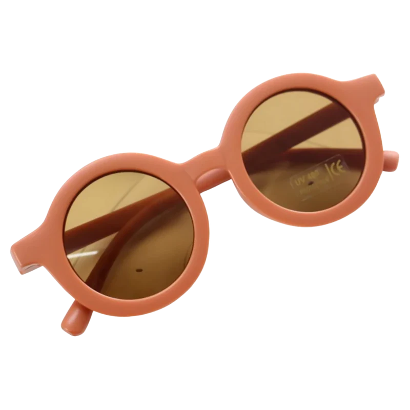 Runde Vintage-Sonnenbrille für Kinder von 1-5 Jahren