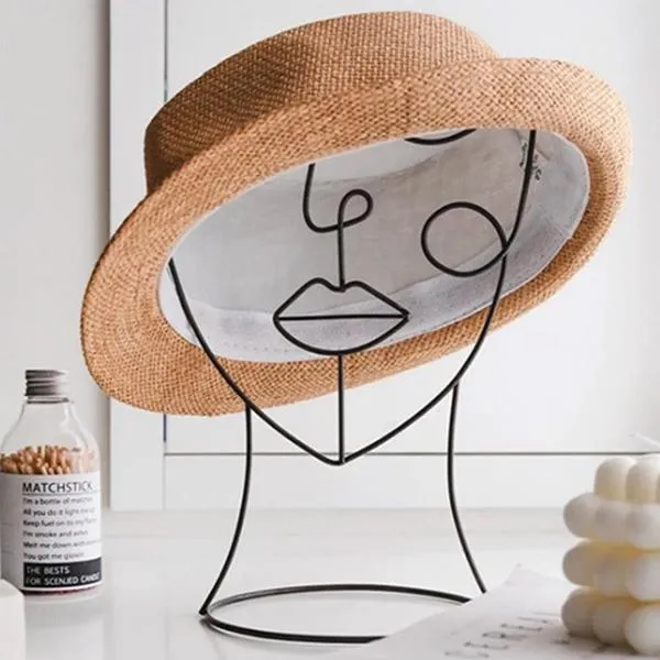 Skanto Skulptur Abstrakte Gesichts-Linienkunst