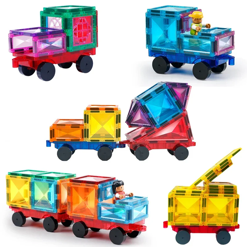 Buntes 3D-Diamant-Magnetbausteine-Set – MINT-Lernspielzeug für Kinder von 3-8 Jahren, perfekt für kreatives Spielen und die Entwicklung von Fähigkeiten