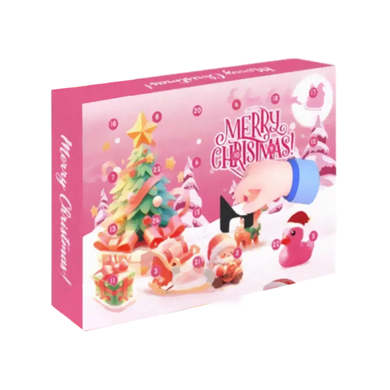 Enten-Adventskalender mit Halloween- und Weihnachtsmotiv
