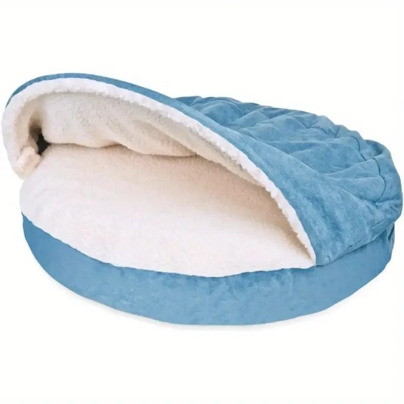 Umgedrehtes gemütliches Hundebett