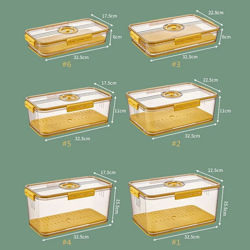 1+1 GRATIS | FreshStack™ | Premium Kühlschrank Organizer Set - Luftdicht & Stapelbar