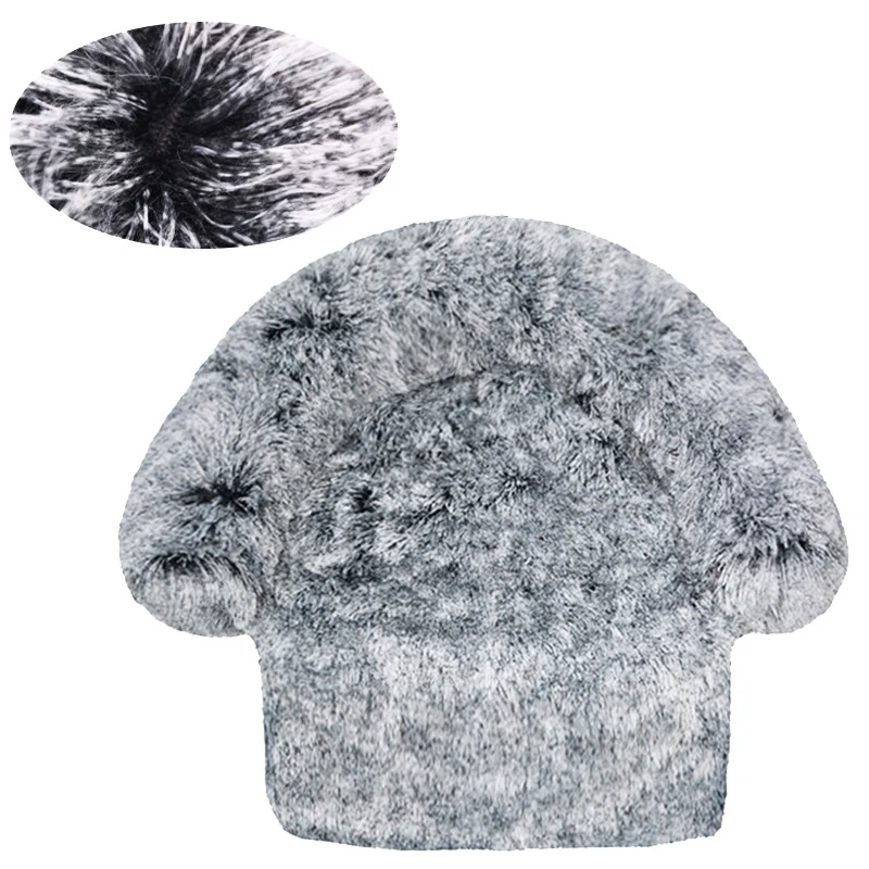 Flauschiges rundes Sofa-Hundebett