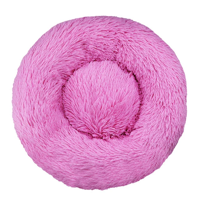 Flauschiges rundes Hundebett