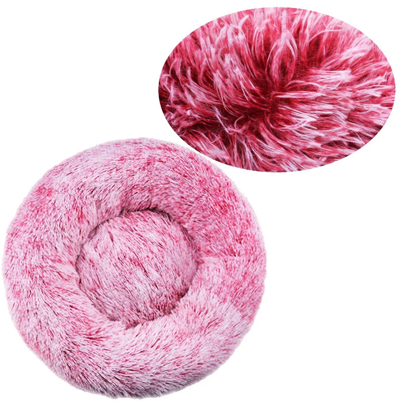 Flauschiges rundes Hundebett