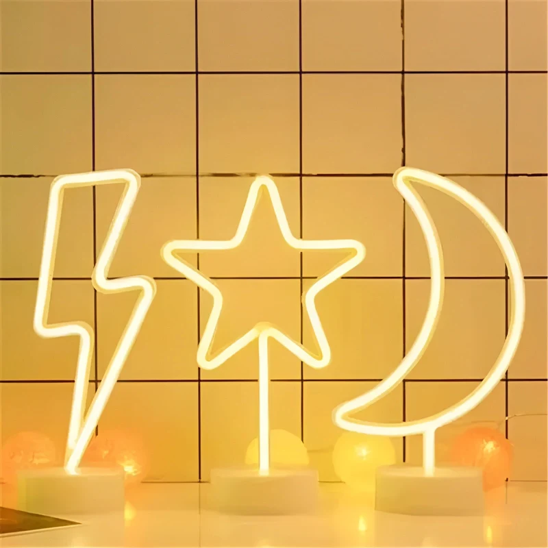 Skanto Light - Neon-Schild mit Sockel für Zuhause und Bar