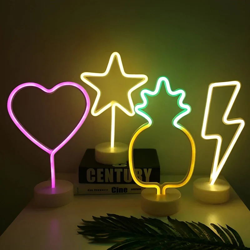 Skanto Light - Neon-Schild mit Sockel für Zuhause und Bar