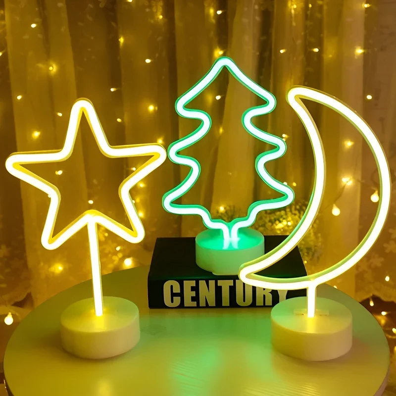 Skanto Light - Neon-Schild mit Sockel für Zuhause und Bar