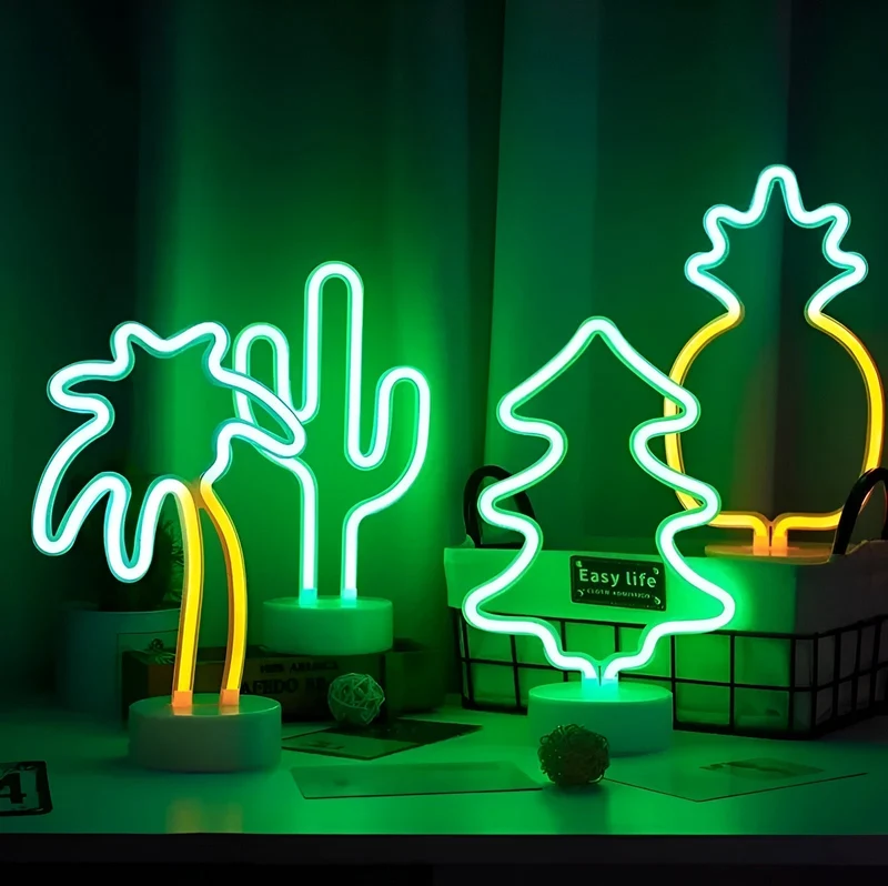 Skanto Light - Neon-Schild mit Sockel für Zuhause und Bar