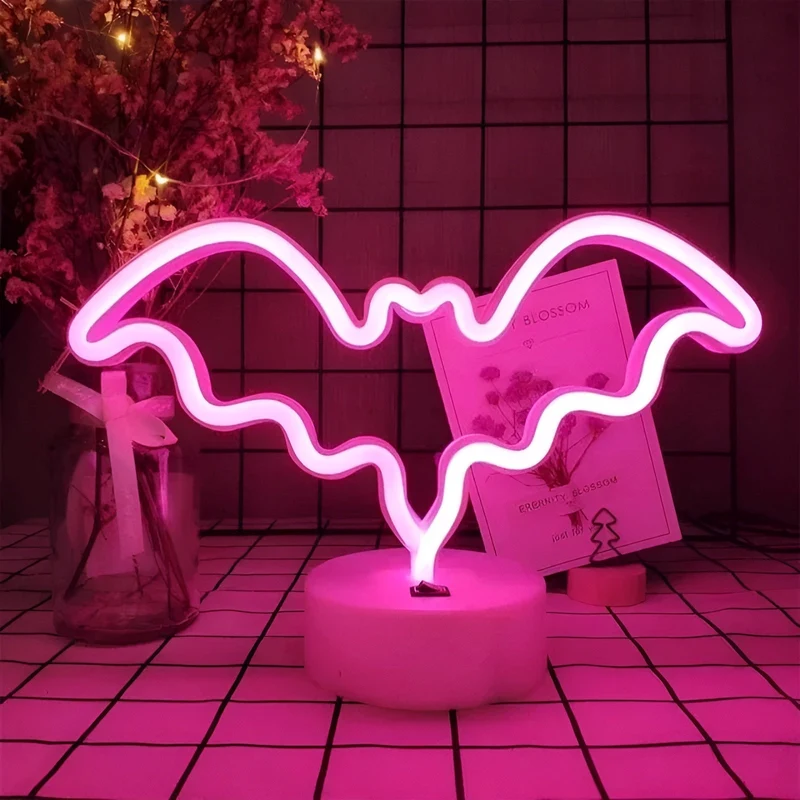 Skanto Light - Neon-Schild mit Sockel für Zuhause und Bar