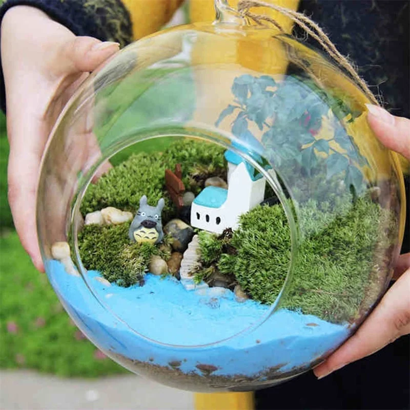 Skanto Glaskugelvase Blumenpflanze Topf Kreativer Glasbehälter Home Office Dekoration Home Tischdeko Raum Glasvasen