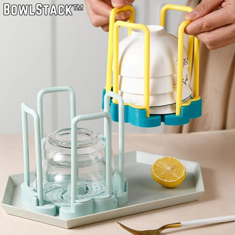 BowlStack™ | Platzsparender ausziehbarer Küchen-Schüsselhalter