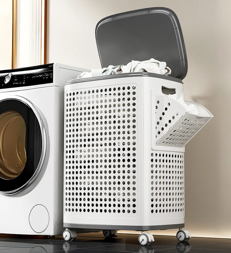 LaundryGlide Bin™ | Eine Woche voller Kleidung, keine Rückenschmerzen, maximaler Stil