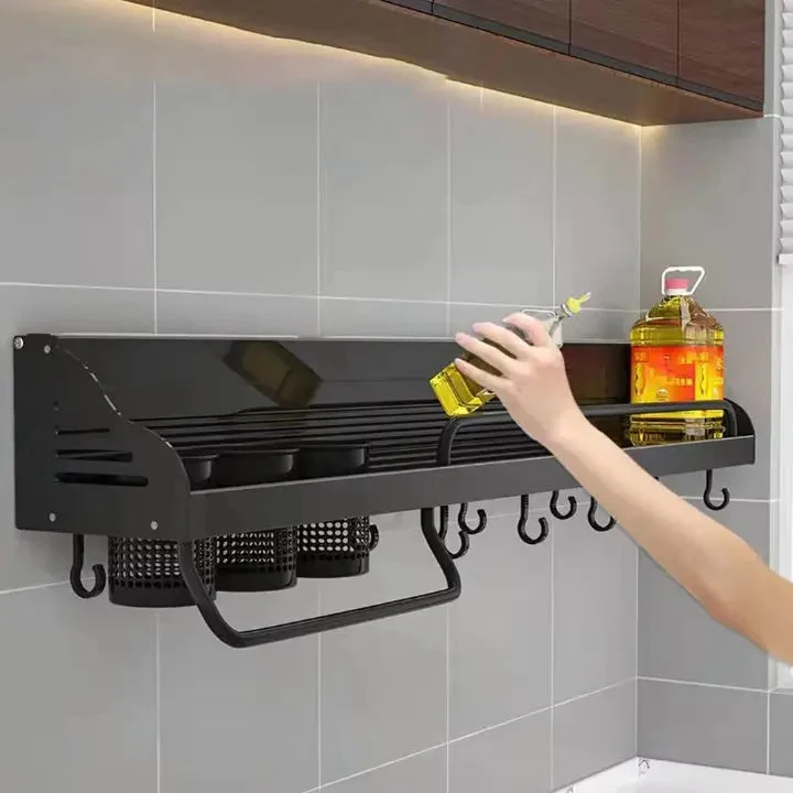 KitchenFlow™ | Küchenwandregal – praktischer Organizer für mehr Ordnung